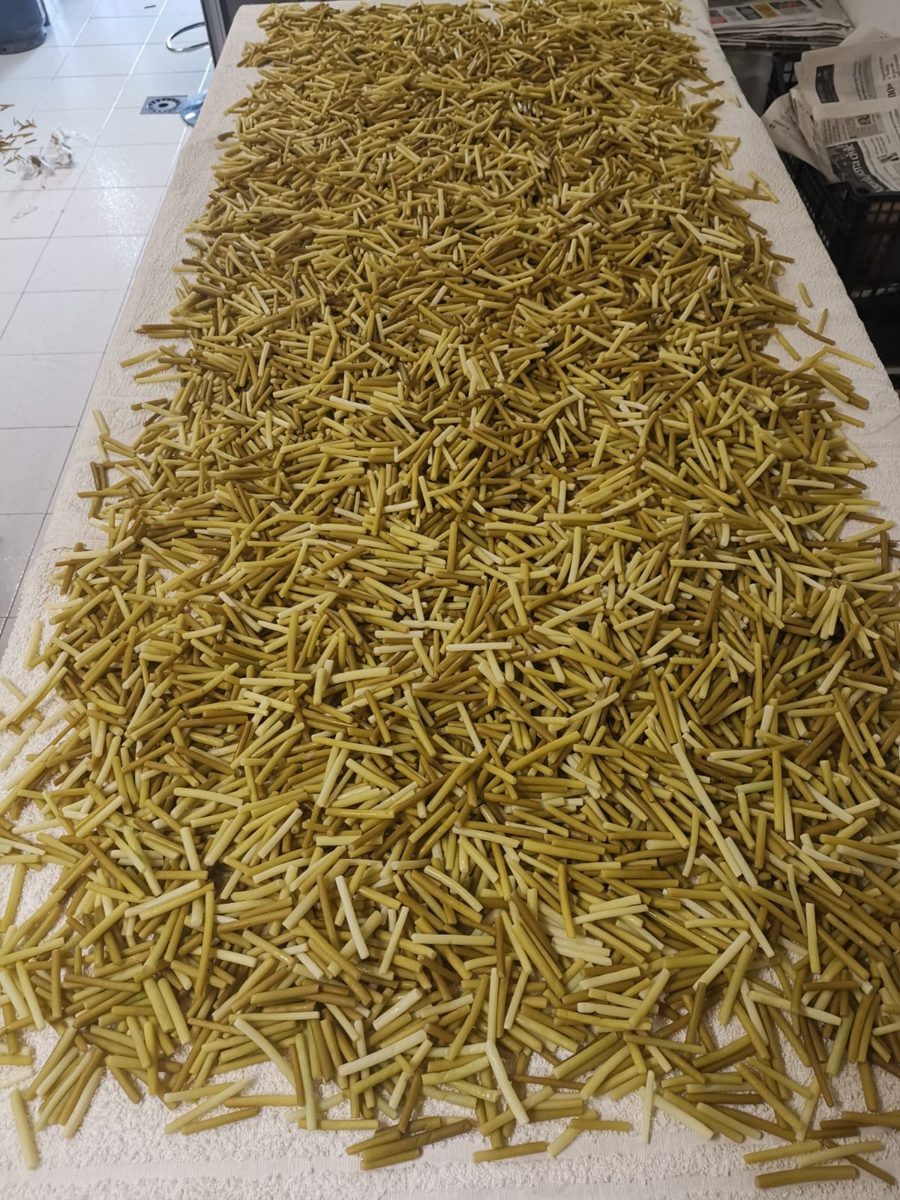 Dettaglio della lavorazione artigianale